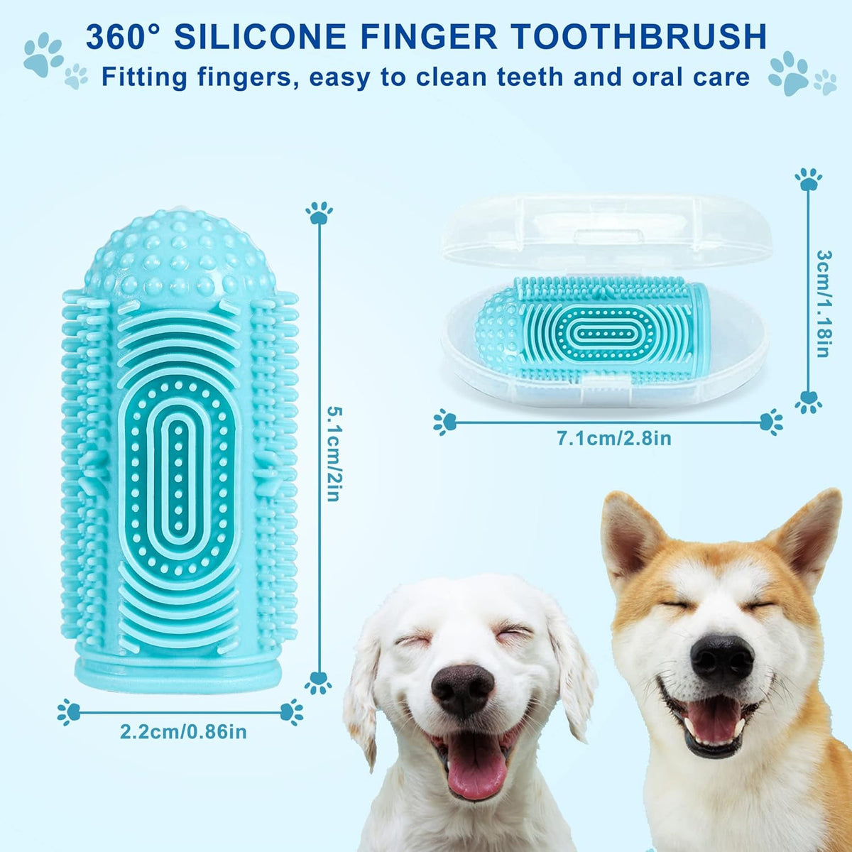 Escova de dentes dedeira em silicone – foto 8