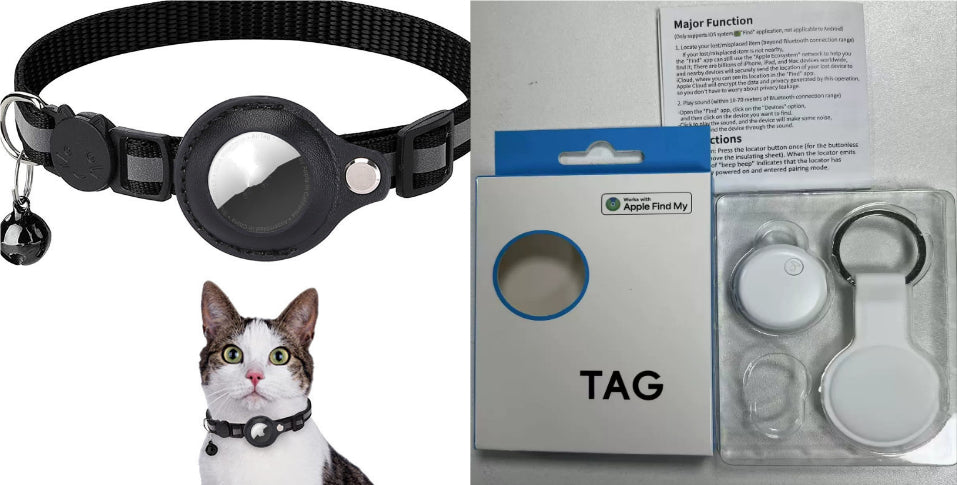 Coleira refletora para gatos com suporte para AirTag – foto 13