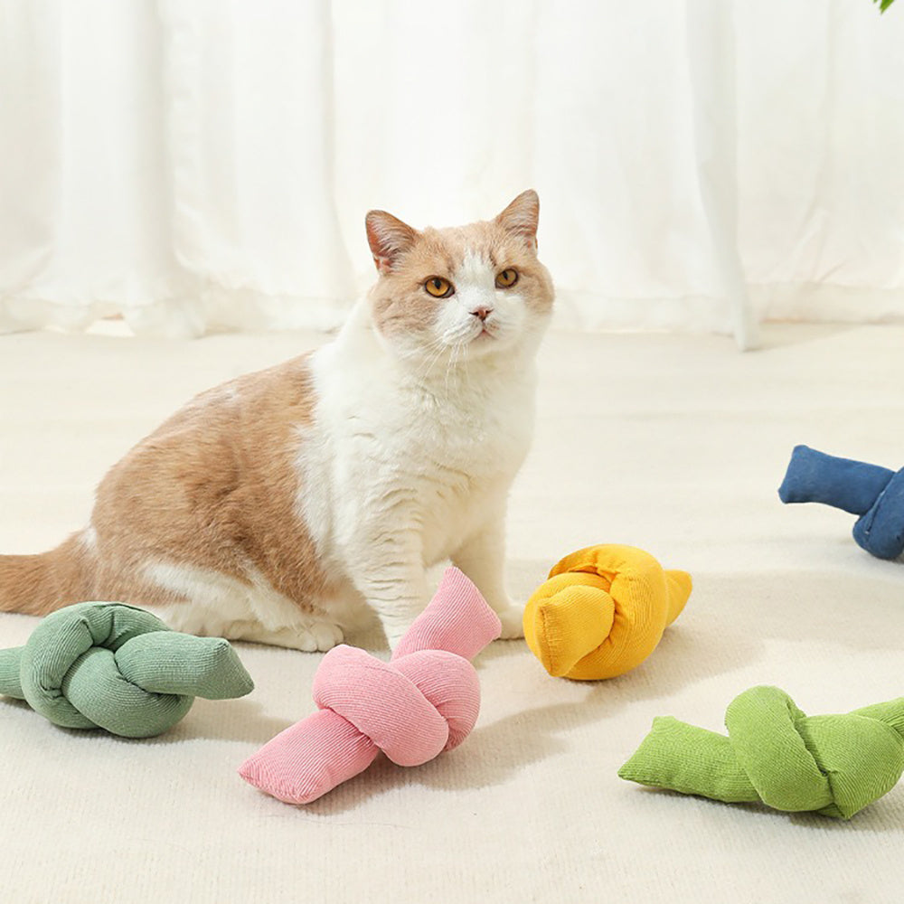 Brinquedo de nós com catnip para gatos