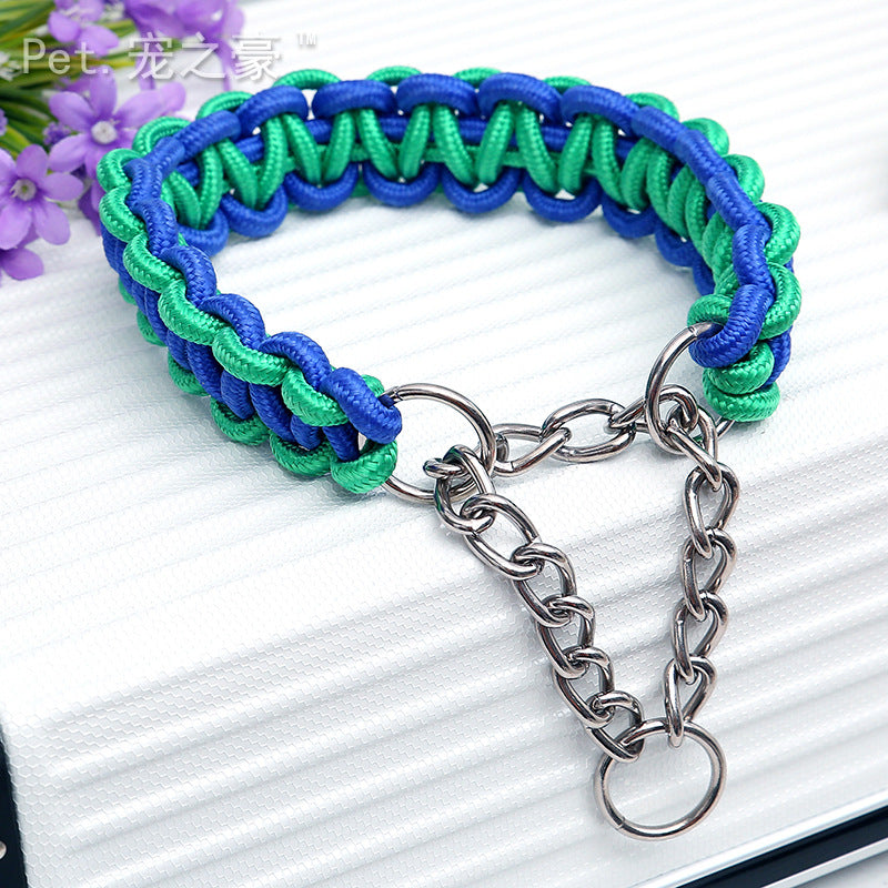 Coleira-Bandana em Tecido Entrançado