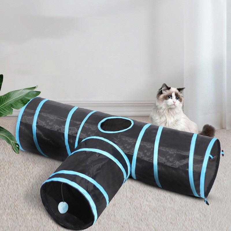 Túnel/tenda dobrável para gatos